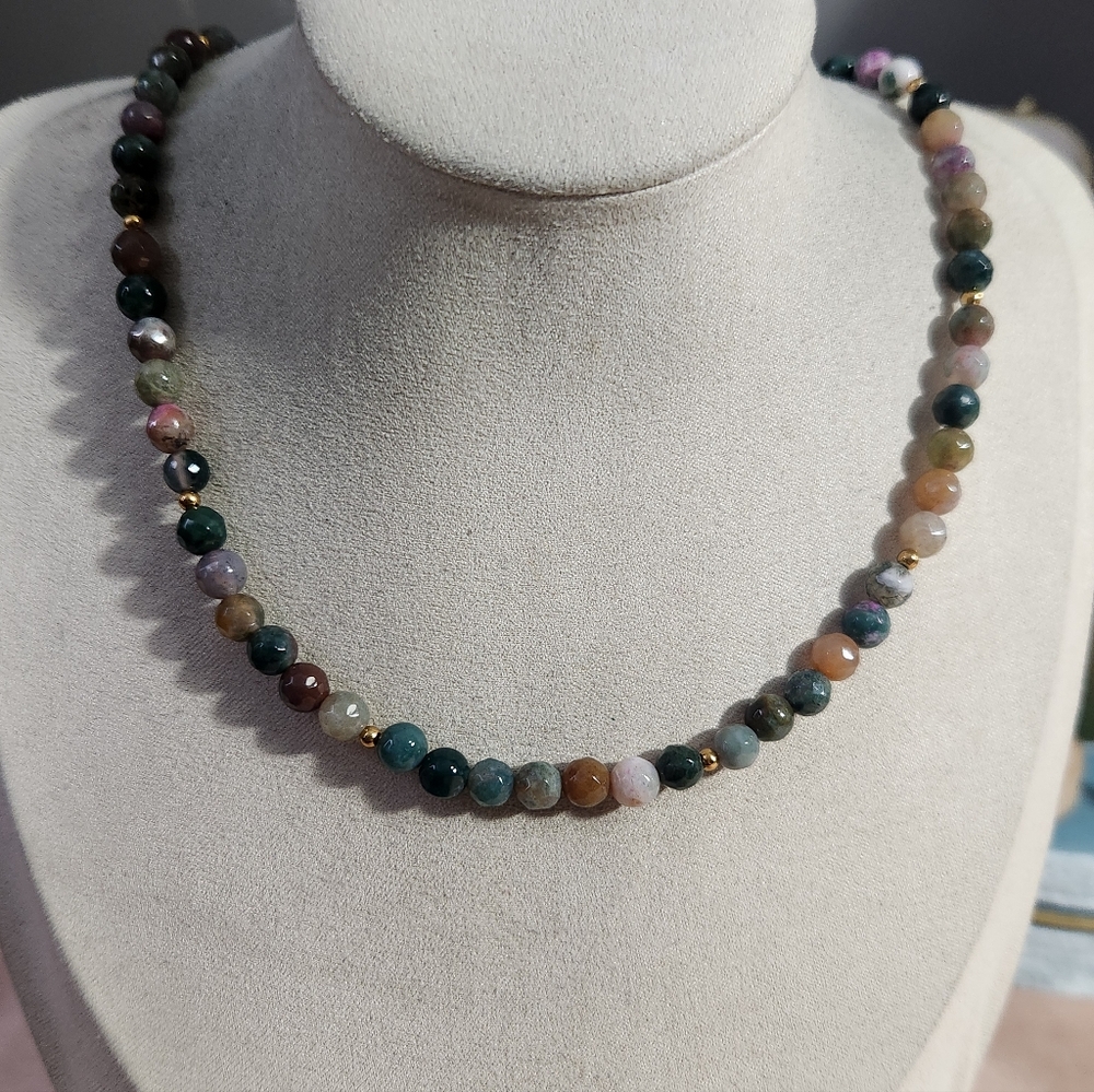 New Handmade Natural Stone Necklace